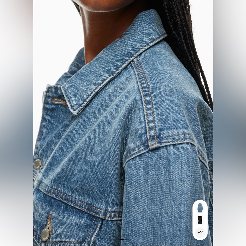 Aritzia Denim Forum Ali 90’s Coat - Picture 4 of 6